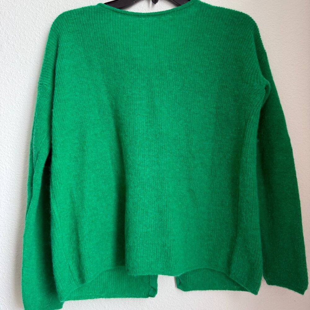 Sezane Gaspard Sweater Bright Green Size XS - Picture 5 of 6